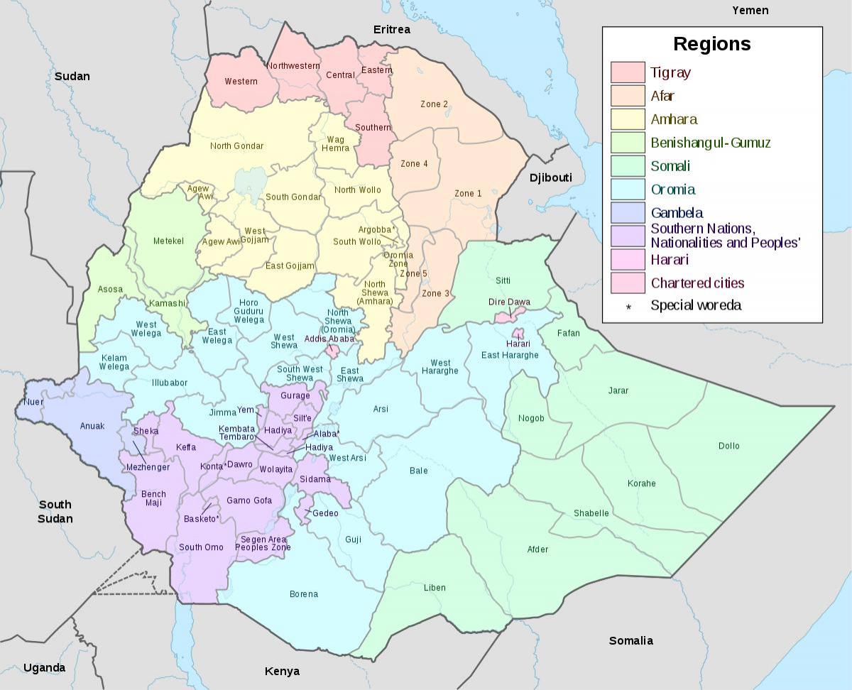hawassa Etiopia mappa