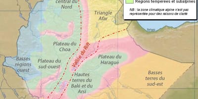 Mappa di Etiopia clima