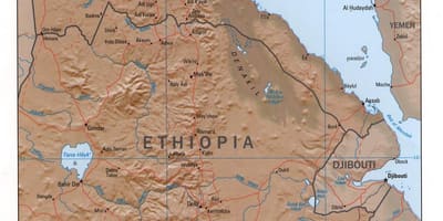 Mappa del nord Etiopia